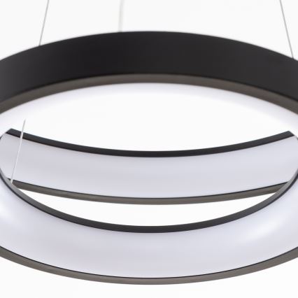 Brilagi - LED stmievateľný luster na lanku FALCON SLIM LED/68W/230V 3000-6500K pr. 50 cm čierna + diaľkové ovládanie