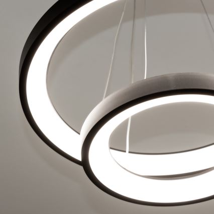 Brilagi - LED stmievateľný luster na lanku FALCON SLIM LED/68W/230V 3000-6500K pr. 50 cm čierna + diaľkové ovládanie