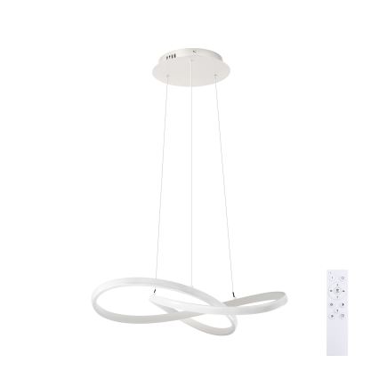 Brilagi - stmievateľný LED luster na lane INFINITY LED/55W/230V 3000-6000K 50x50 cm biela + diaľkové ovládanie