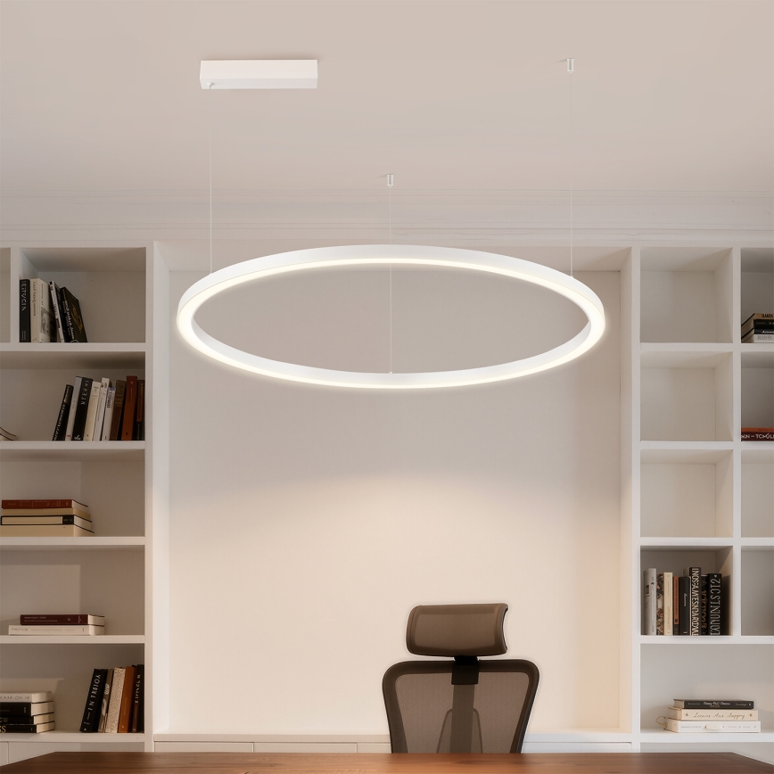 Brilagi - LED luster PORTOFINO na lane, stmievateľný, LED/60W/230V 3000-6000K pr. 80 cm biela + diaľkové ovládanie