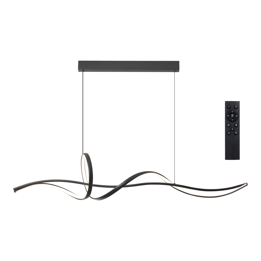 Brilagi - Stmievateľný LED závesný luster SIGNATURE LED/55W/230V 3000-6000K 120x23 cm čierny + diaľkové ovládanie