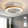 Brilagi - stmievateľný LED stropný ventilátor LED/38W/230V 3000–6500K priemer 50 cm biela/hnedá + diaľkové ovládanie