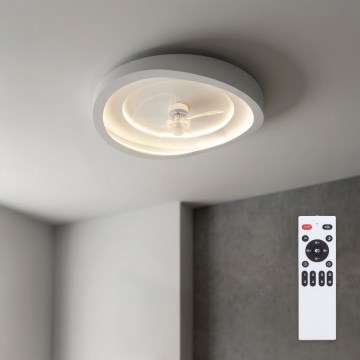 Brilagi - Stmievateľný LED stropný ventilátor LED/80W/230V 3000-6500K pr. 50 cm biely + diaľkové ovládanie