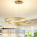 Brilagi - stmievateľný luster na lanku TWISTER LED/105W/230V 3000-6000K zlatý + diaľkové ovládanie