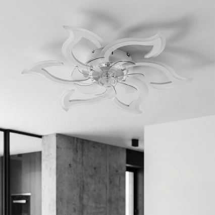 Brilagi - stmievateľný stropný ventilátor LED/34W/230V 3000-6500K pr. 83 cm biela + diaľkové ovládanie