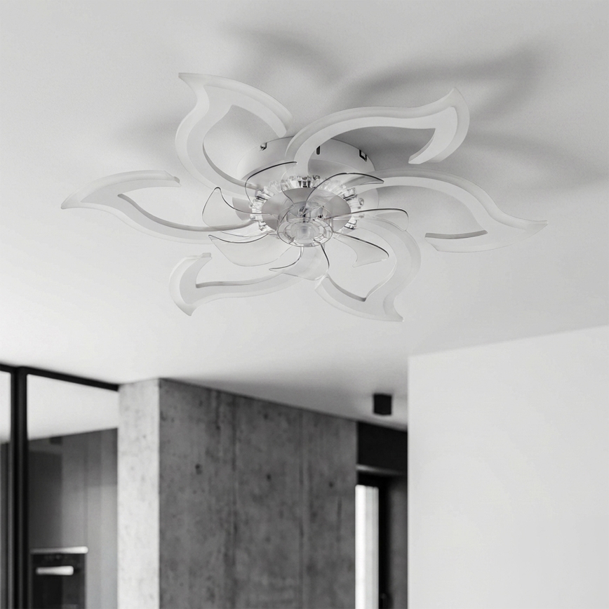 Brilagi - stmievateľný stropný ventilátor LED/34W/230V 3000-6500K pr. 83 cm biela + diaľkové ovládanie