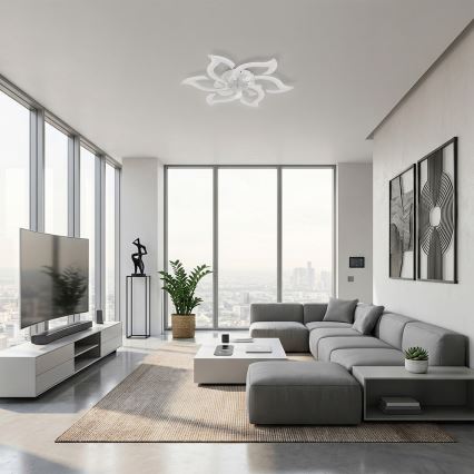 Brilagi - stmievateľný stropný ventilátor LED/34W/230V 3000-6500K pr. 83 cm biela + diaľkové ovládanie