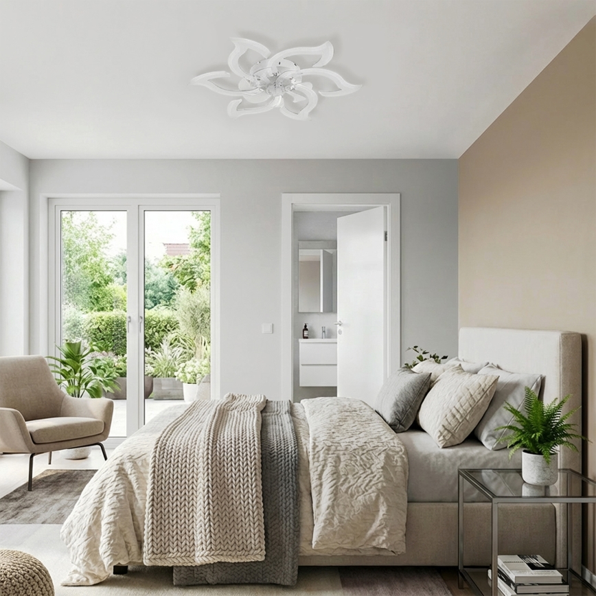 Brilagi - stmievateľný stropný ventilátor LED/34W/230V 3000-6500K pr. 83 cm biela + diaľkové ovládanie