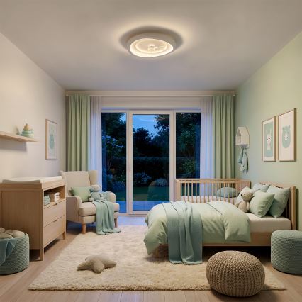 Brilagi - Stmievateľný LED stropný ventilátor LED/80W/230V 3000-6500K pr. 50 cm biely + diaľkové ovládanie