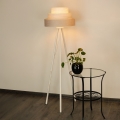 Brilagi - Stojacia lampa ALASKA LUNETA 1xE27/15W/230V šedá/krémová