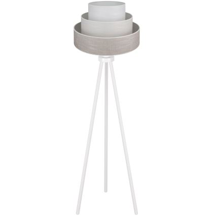 Brilagi - Stojacia lampa ALASKA LUNETA 1xE27/15W/230V šedá/krémová
