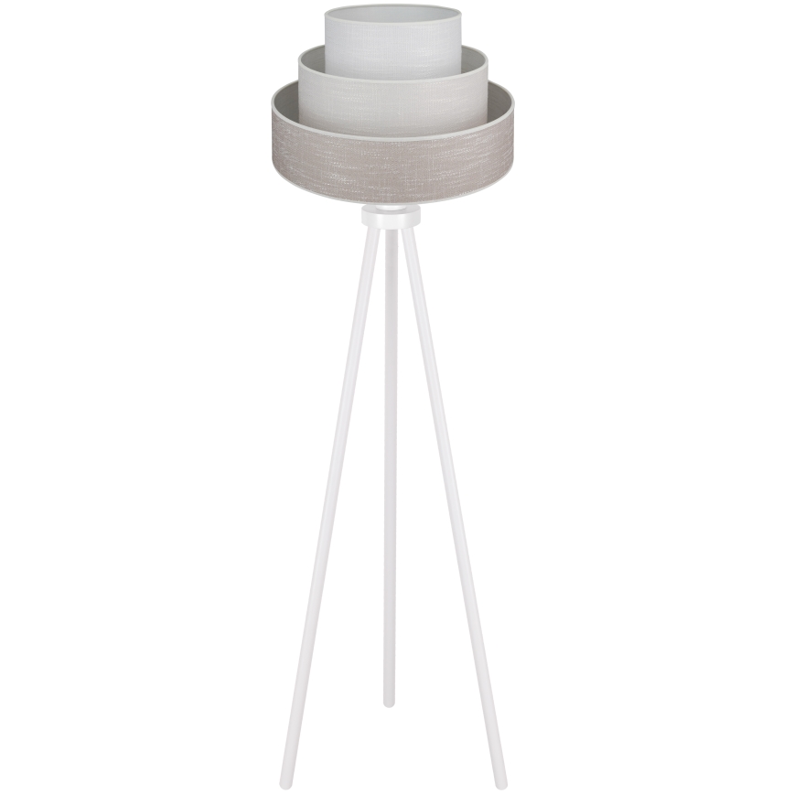 Brilagi - Stojacia lampa ALASKA LUNETA 1xE27/15W/230V šedá/krémová