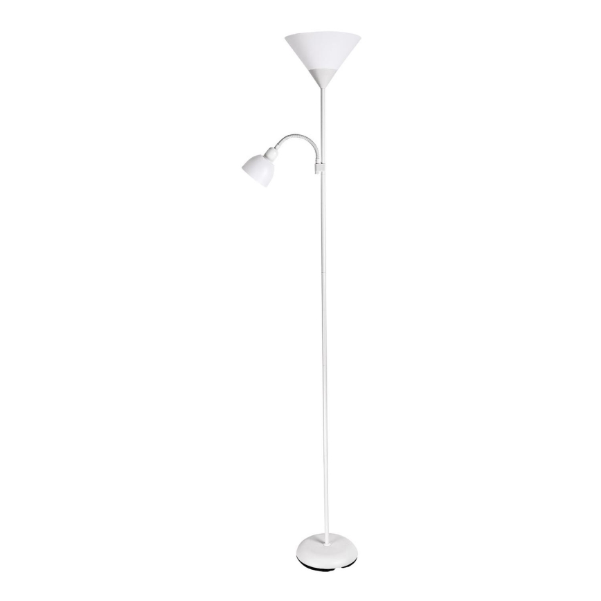 Brilagi - Stojacia lampa ARIANA 1xE27/100W/230V + 1xE14/25W biela