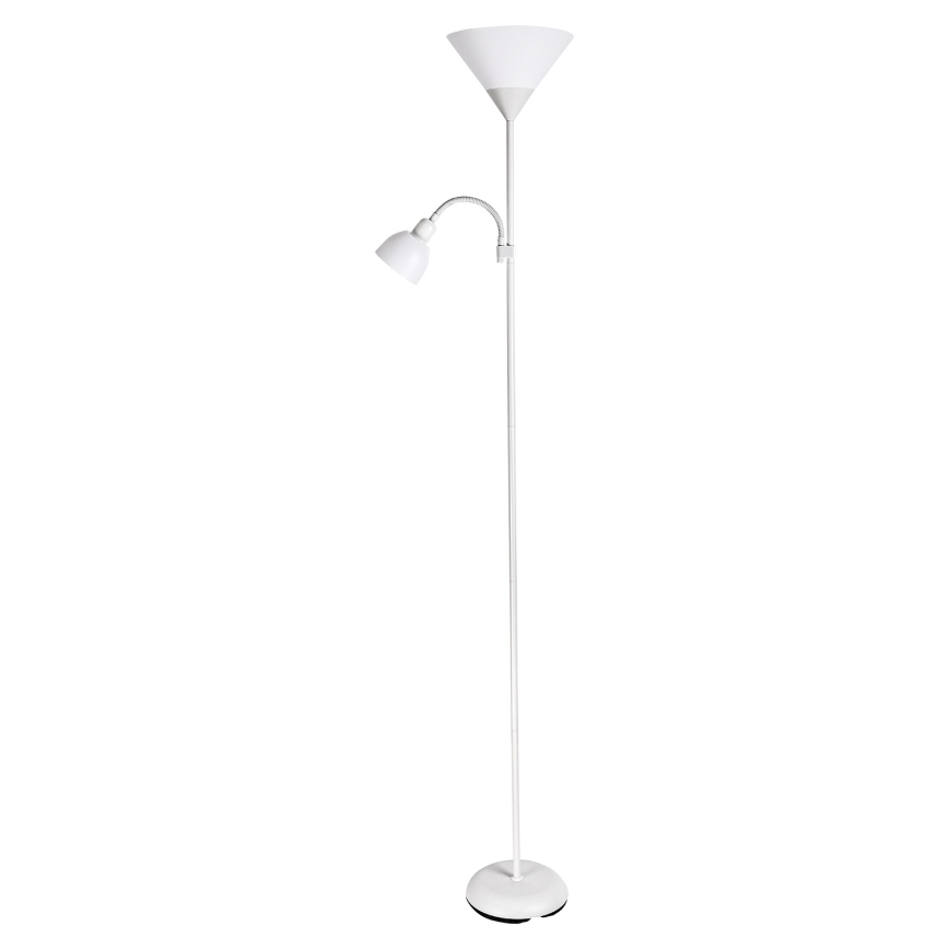 Brilagi - Stojacia lampa ARIANA 1xE27/100W/230V + 1xE14/25W biela