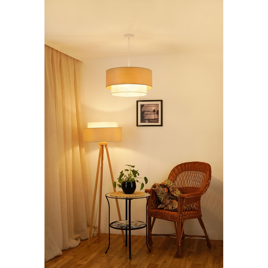 Brilagi - Stojacia lampa ARIZONA BOHO 1xE27/15W/230V béžová