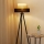 Brilagi - Stojacia lampa ASPEN LUNETA 1xE27/15W/230V čierna/béžová/krémová