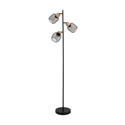 Brilagi - Stojacia lampa BASKLITE 3xE14/15W/230V kaučukovník/čierna