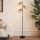 Brilagi - Stojacia lampa BASKLITE 3xE27/15W/230V drevo/čierna