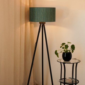 Brilagi - Stojacia lampa BOSTON ROLLER 1xE27/15W/230V slama zelená/zlatá