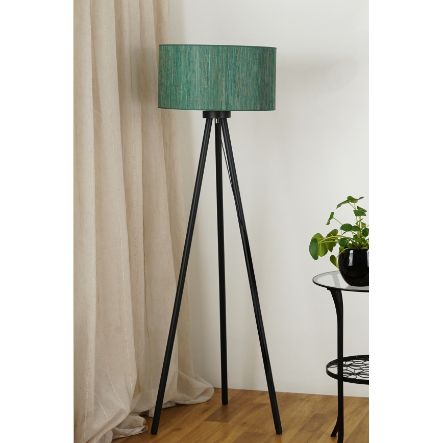 Brilagi - Stojacia lampa BOSTON ROLLER 1xE27/15W/230V slama zelená/zlatá