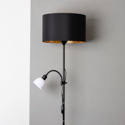 Brilagi - Stojacia lampa CERIA 1xE27/100W/230V + 1xE14/25W čierna