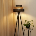 BRILAGI - Stojacia lampa DAKOTA LUNETA 1xE27/15W/230V čierna/ratan