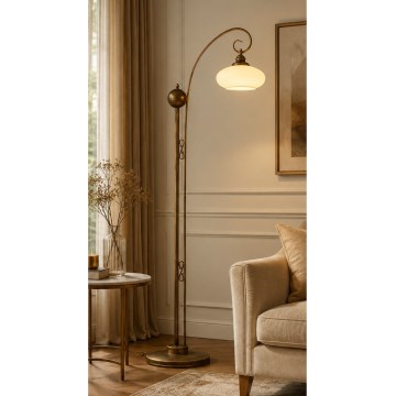 Brilagi - Stojacia lampa MOLLERO 1xE27/15W/230V bronz/patina