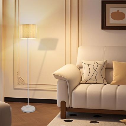 Brilagi - Stojacia lampa NORDIC WAVE 1xE27/15W/230V ľan/biela