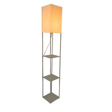 Brilagi - Stojacia lampa s policami GRADUS 1xE27/40W/230V 150 cm šedá/béžová