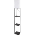 Brilagi - Stojacia lampa s poličkami GRADUS 1xE27/40W/230V čierna/biela