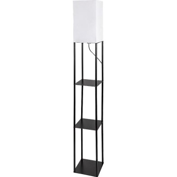 Brilagi - Stojacia lampa s poličkami GRADUS 1xE27/40W/230V čierna/biela