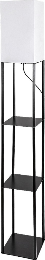 Brilagi - Stojacia lampa s poličkami GRADUS 1xE27/40W/230V čierna/biela