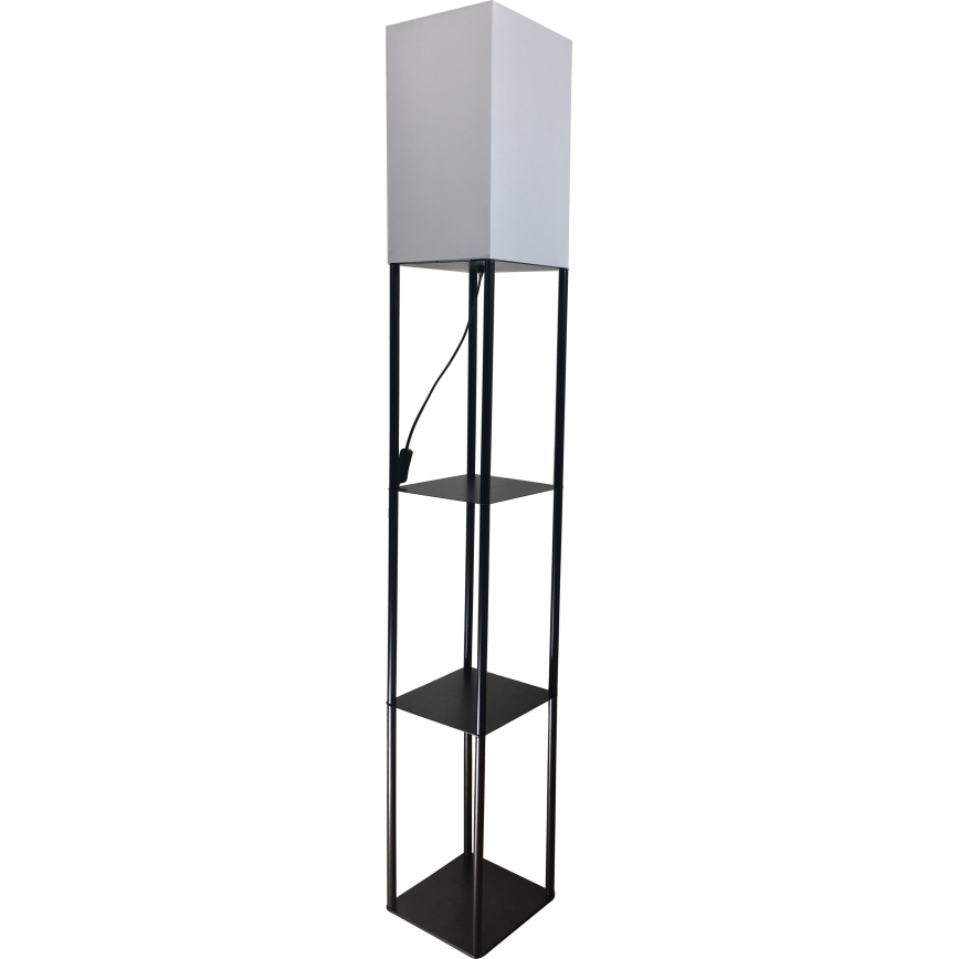 Brilagi - Stojacia lampa s poličkami GRADUS 1xE27/40W/230V čierna/biela
