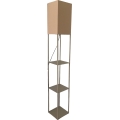 Brilagi - Stojacia lampa s poličkami GRADUS 1xE27/40W/230V sivá/béžová