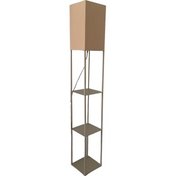 Brilagi - Stojacia lampa s poličkami GRADUS 1xE27/40W/230V sivá/béžová