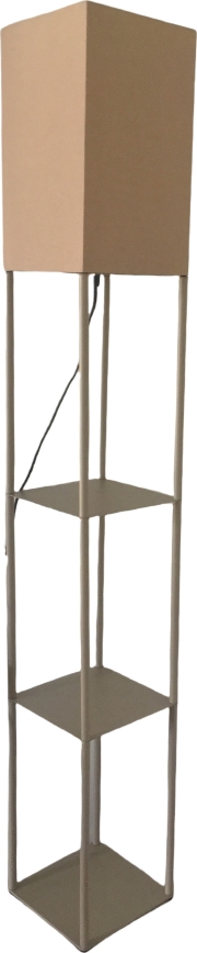 Brilagi - Stojacia lampa s poličkami GRADUS 1xE27/40W/230V sivá/béžová