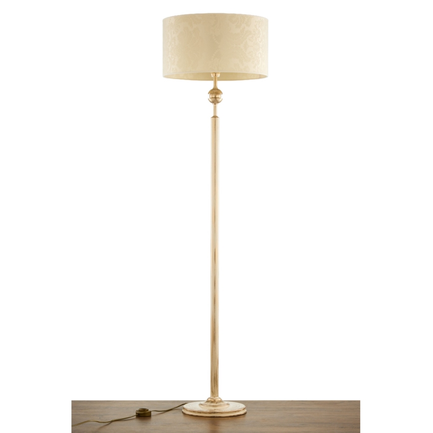 Brilagi - Stojacia lampa SAPHIRE 1xE27/15W/230V krémová/zlatá/patina