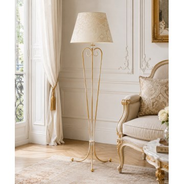 Brilagi - Stojacia lampa SONIA 1xE27/15W/230V krémová/patina