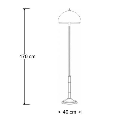 Brilagi - Stojacia lampa TAURUS 2xE27/15W/230V bronz