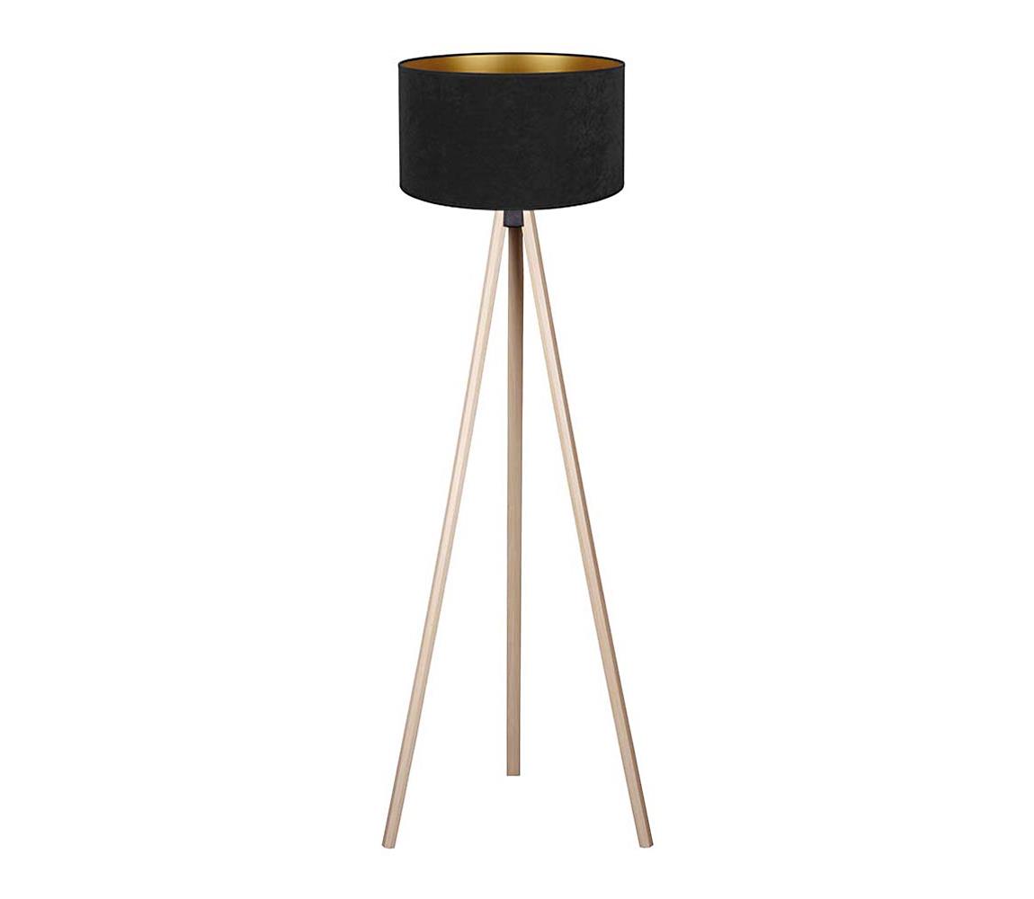 Brilagi - Stojacia lampa VELVET 1xE27/60W/230V béžová/čierna AS0463+DU82610