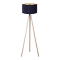 Brilagi - Stojacia lampa VELVET 1xE27/60W/230V béžová/modrá