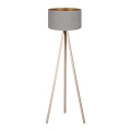 Brilagi - Stojacia lampa VELVET 1xE27/60W/230V béžová/šedá