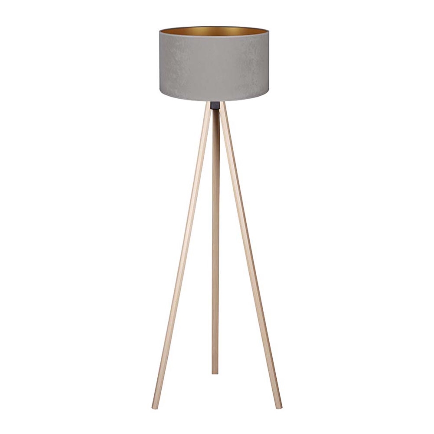 Brilagi - Stojacia lampa VELVET 1xE27/60W/230V béžová/šedá
