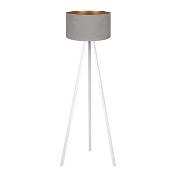 Brilagi - Stojacia lampa VELVET 1xE27/60W/230V biela/šedá