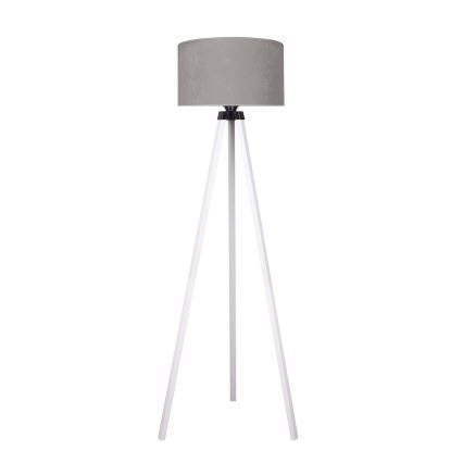 Brilagi - Stojacia lampa VELVET 1xE27/60W/230V biela/šedá