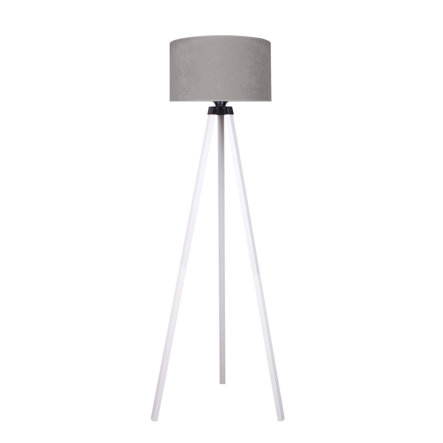 Brilagi - Stojacia lampa VELVET 1xE27/60W/230V biela/šedá