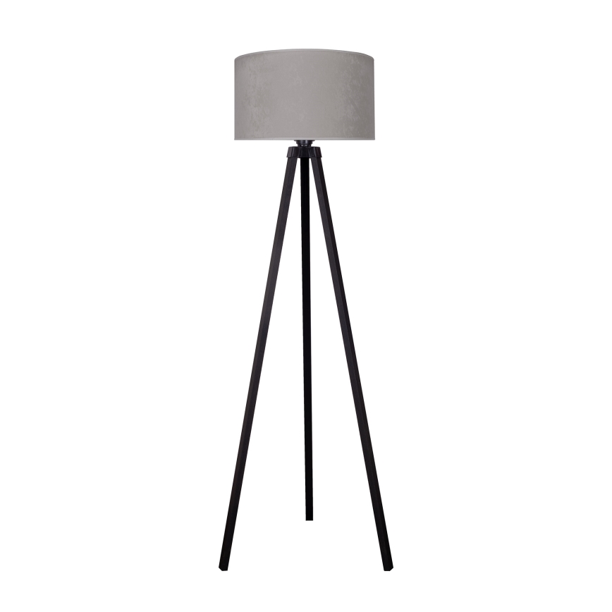Brilagi - Stojacia lampa VELVET 1xE27/60W/230V wenge/šedá