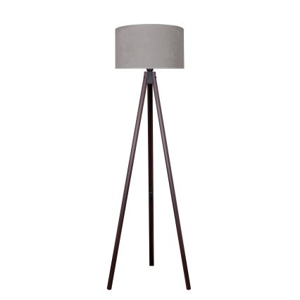 Brilagi - Stojacia lampa VELVET 1xE27/60W/230V wenge/šedá