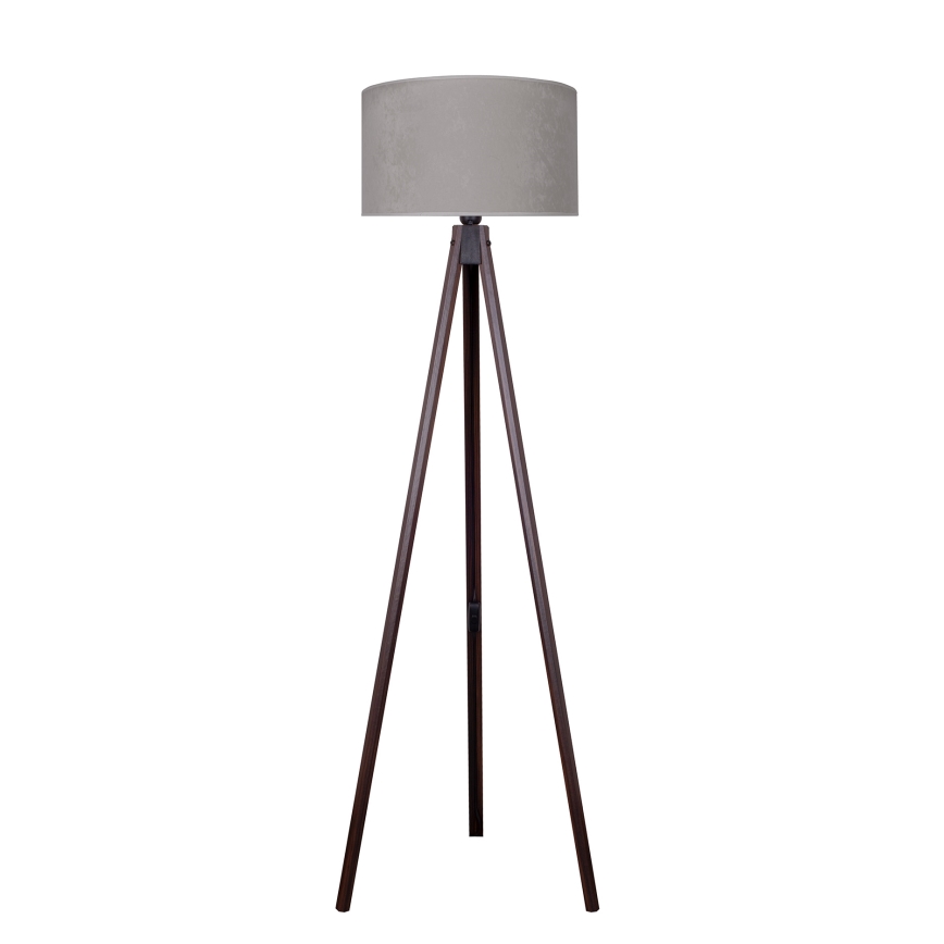 Brilagi - Stojacia lampa VELVET 1xE27/60W/230V wenge/šedá