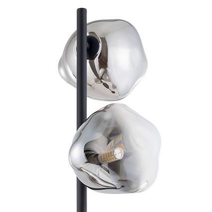 Brilagi - Stojacia lampa VULCANO 3xG9/8W/230V čierna/dymová čierna